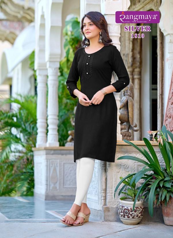 Rangmaya Silver Vol 18 Casual Rayon Kurti Collection